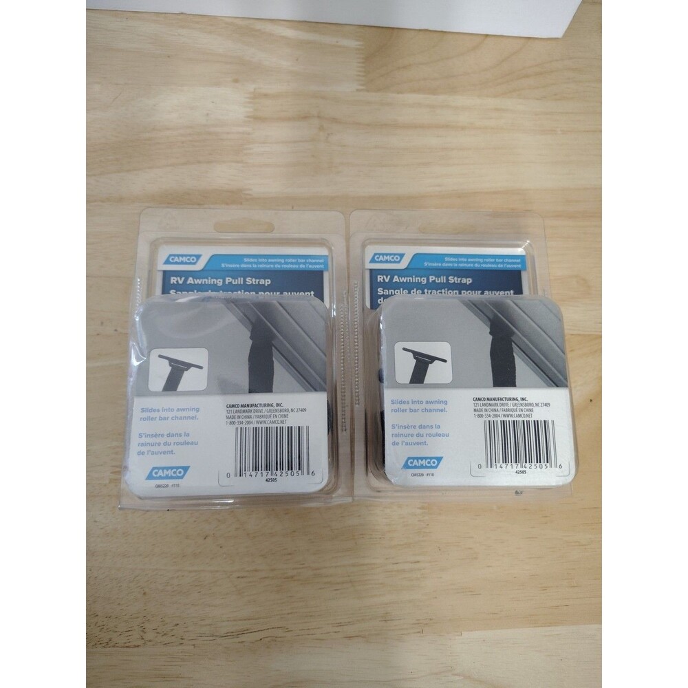 Camco 42505 RV Patio Awning Pull Strap 99.25 INCHES Set Of 2 Lot Of 2